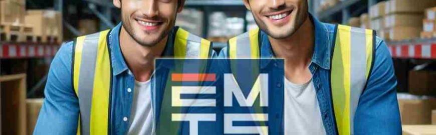 EMTS Malaysia Workers assembling a racking for warehouse (illustration)